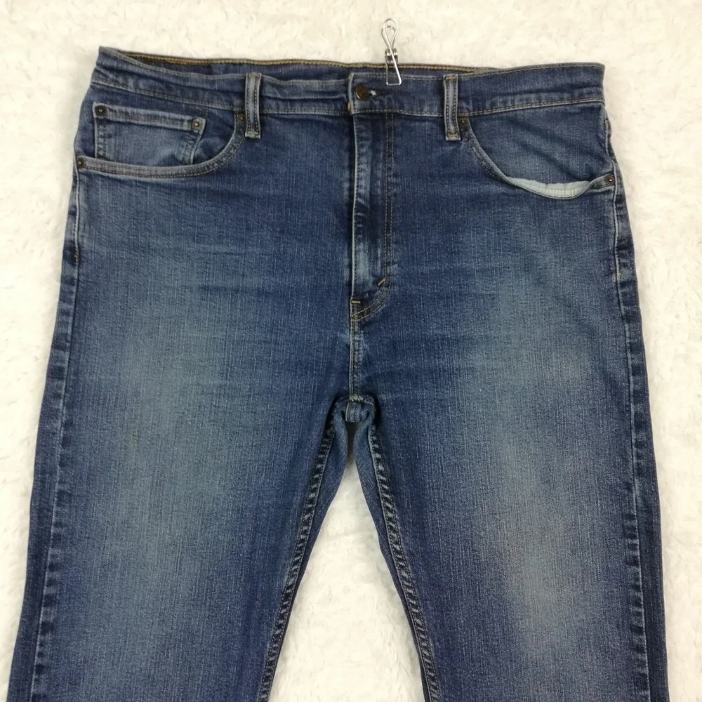 Levi's Mens Jeans 505 Straight Leg Regular Fit Blue Denim Medium‎ Wash 38x29